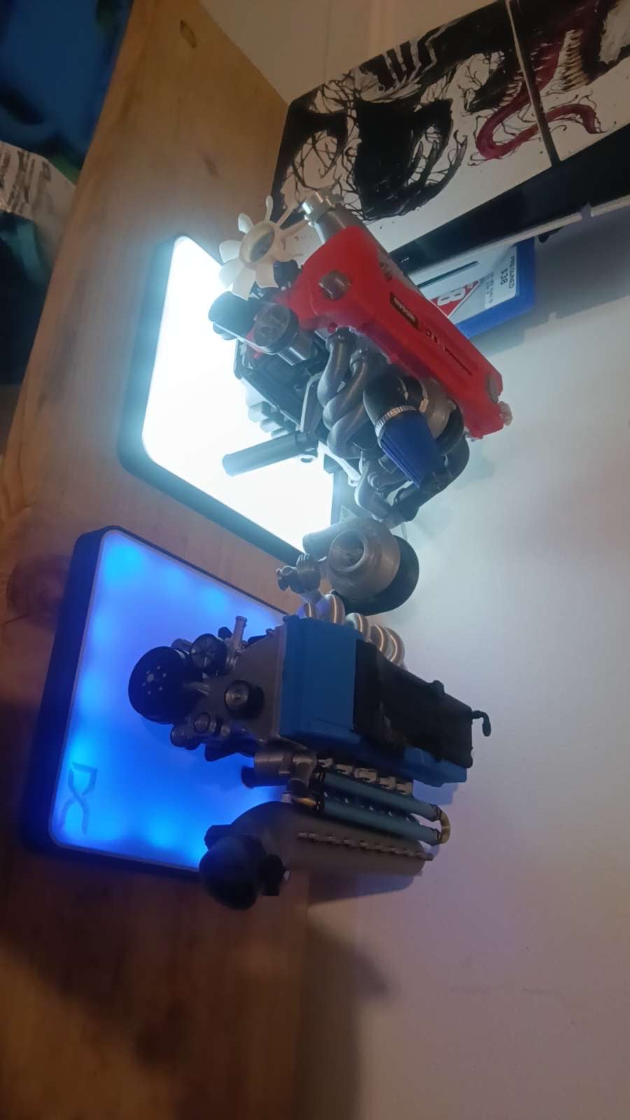 1/5 scale 3D printed Billet Barra display engine