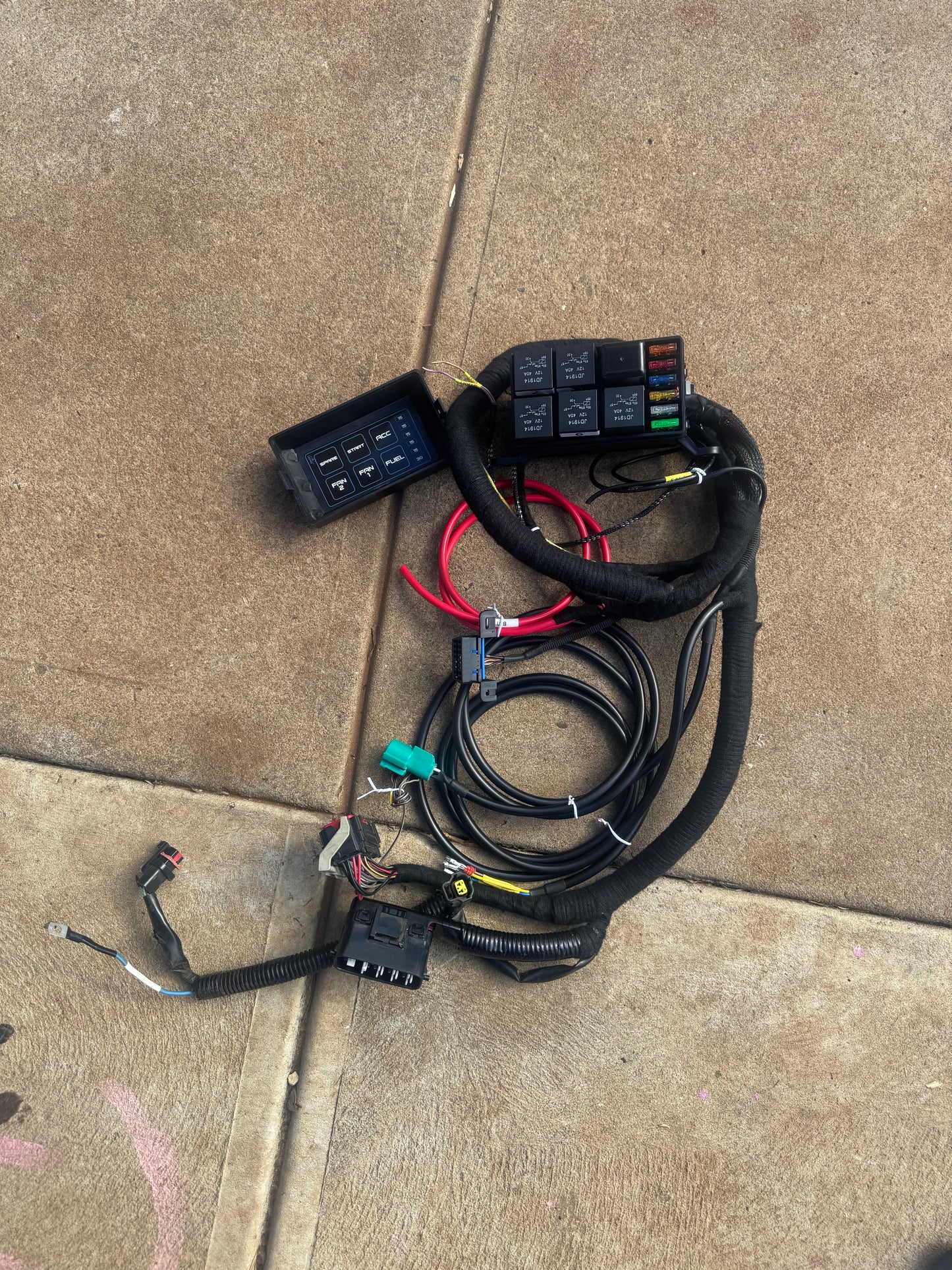 Standalone Barra Loom with Fuse Box | BA BF FG Barra Wiring Harness