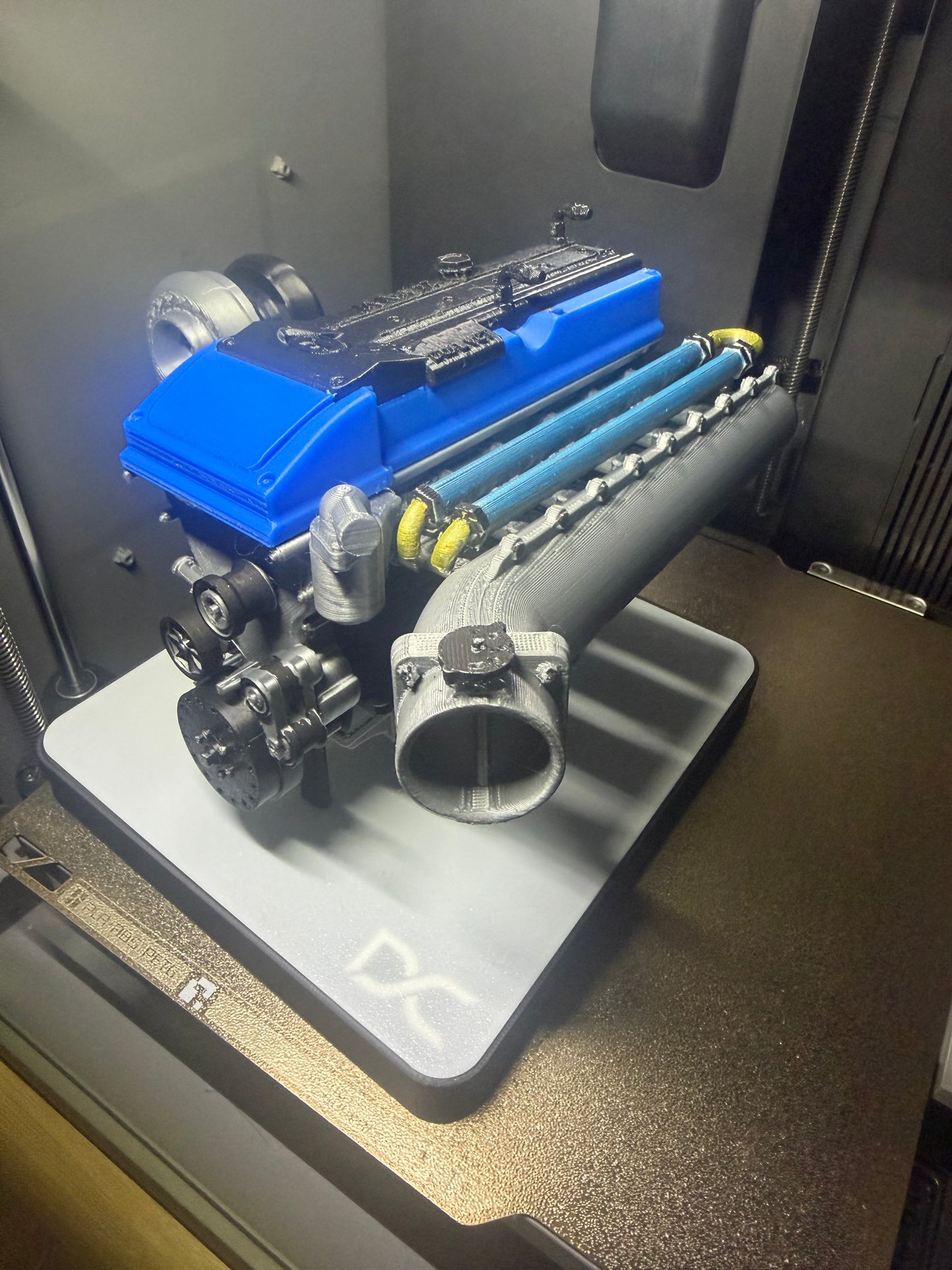 1/5 scale 3D printed Billet Barra display engine