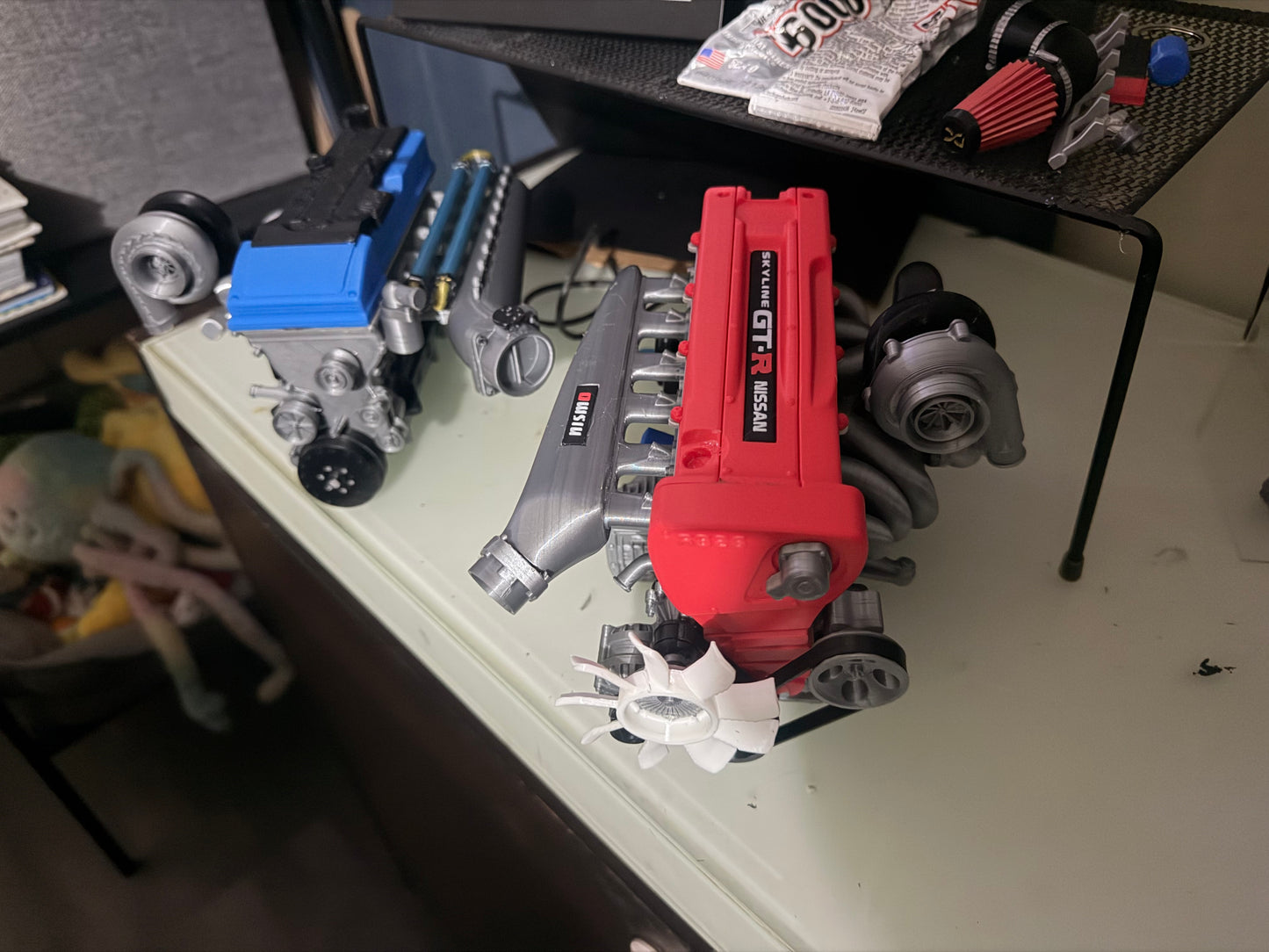 1/5 scale 3D printed Billet Barra display engine