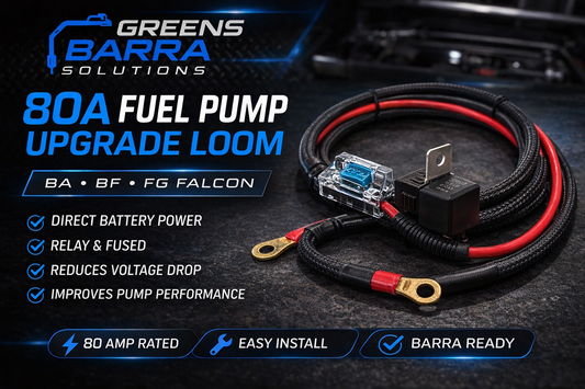 80A fuel pump upgrade wiring loom with relay and fuse